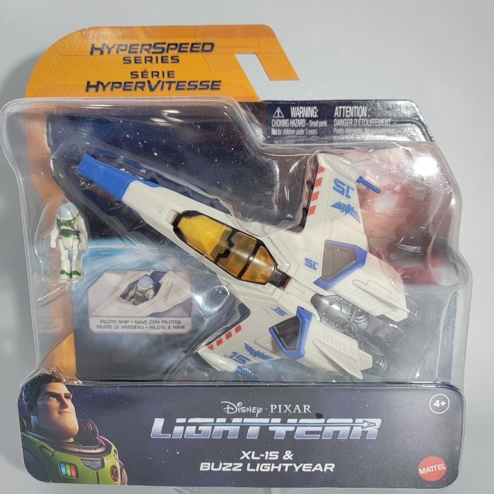 Disney Pixar Lightyear Buzz Lightyear Figurin XL-15 Hyperspeed Series Mattel New